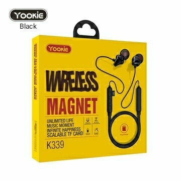 New! YOOKIE Wireless Bluetooth Sport Magnetic Earphones with mic, Superior Sound Quality with TF SD Card Slot - Tuzzut.com Qatar Online Shopping