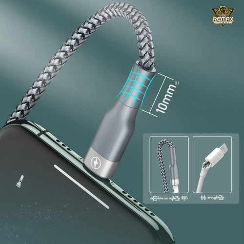 Remax RC-009 Sury 2 Series Fast Charging Type-C to Lightning Data Cable Remax RC-009 Sury 2 Series Fast Charging Type-C to Lightning Data Cable