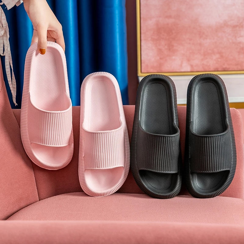 Home Slippers Thick Platform Anti-Slip Slides Sandals for Men & Women Home Slippers Thick Platform Anti-Slip Slides Sandals for Men & Women