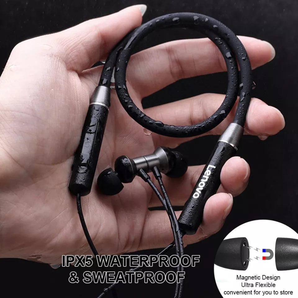 Lenovo HE05 Bluetooth Wireless Neckband Earphone Lenovo HE05 Bluetooth Wireless Neckband Earphone