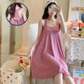 Women's Nighty Sling Loose Fit Soft Padded Sleepwear - A1022 - Tuzzut.com Qatar Online Shopping