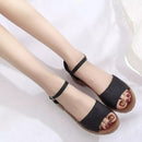 Women's Fashion Buckle Strap Heeled Sandals Slip-On Shoes - H1 - Tuzzut.com Qatar Online Shopping