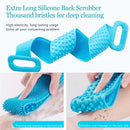 Silicone Back Scrubber Bath Shower Body Brush - Tuzzut.com Qatar Online Shopping