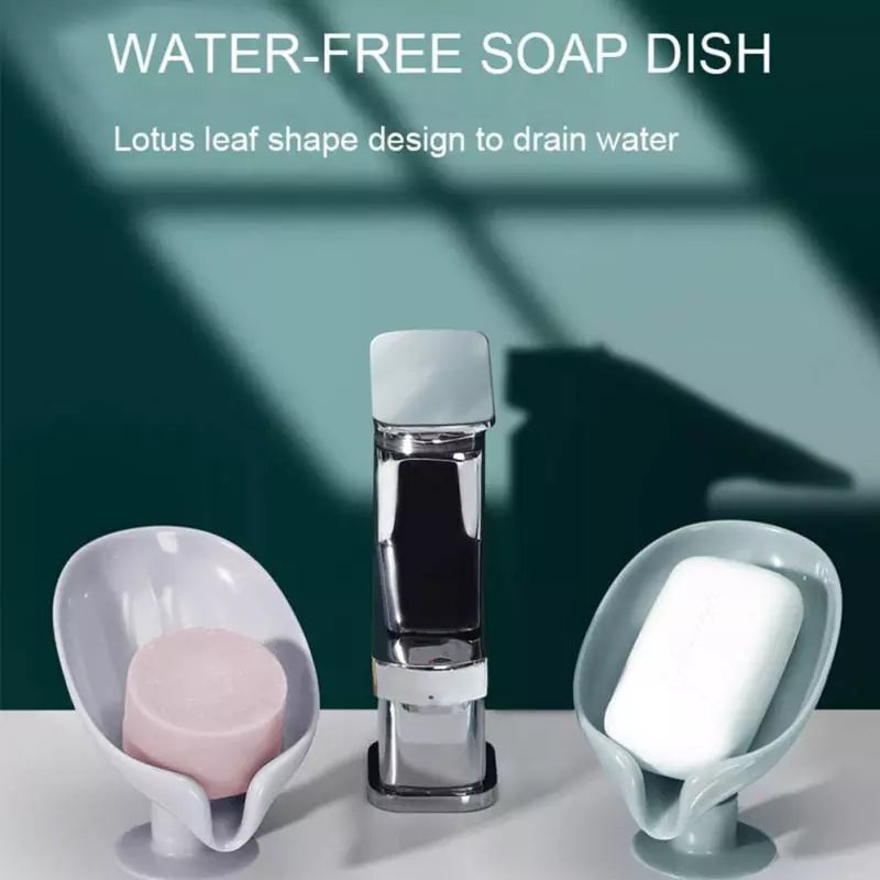 Leaf-Shape Self Draining Soap Dish Holder Leaf-Shape Self Draining Soap Dish Holder