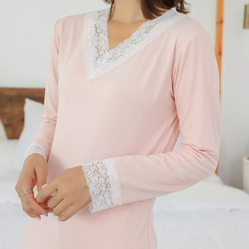 Ladies Fashion Full Sleeves Nightdress Sleepwear T245 Ladies Fashion Full Sleeves Nightdress Sleepwear T245