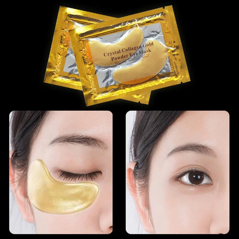 10pcs/5pack Crystal Collagen Gold Eye Mask Anti-Aging Dark Circles Acne Beauty Patches For Eye Skin Care Eye Skin Care - Tuzzut.com Qatar Online Shopping