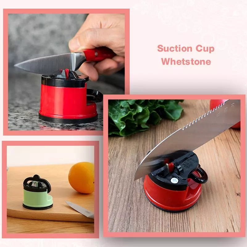 Knife Sharpner with Suction Cup Mounting - Tuzzut.com Qatar Online Shopping