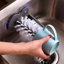 Water Bottle Cleaning Brush Glass Cup Washer with Suction Base - Tuzzut.com Qatar Online Shopping