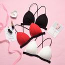 6 Pcs Women's Wireless Front Closure Bra Comfort Soft Triangle Cup Bralette - D4015 - Tuzzut.com Qatar Online Shopping