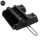 TP4-882 Multifunctional Cooling Stand 3 Built-in Cooling Fans Dual Controllers Charging Station Compatible for PS4 Series - Tuzzut.com Qatar Online Shopping