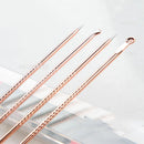 4pcs/set Dual Heads Acne Needle Blackhead Blemish Squeeze Pimple Extractor Remover Spot Cleaner Beauty Skin Care Tool Kit - Tuzzut.com Qatar Online Shopping