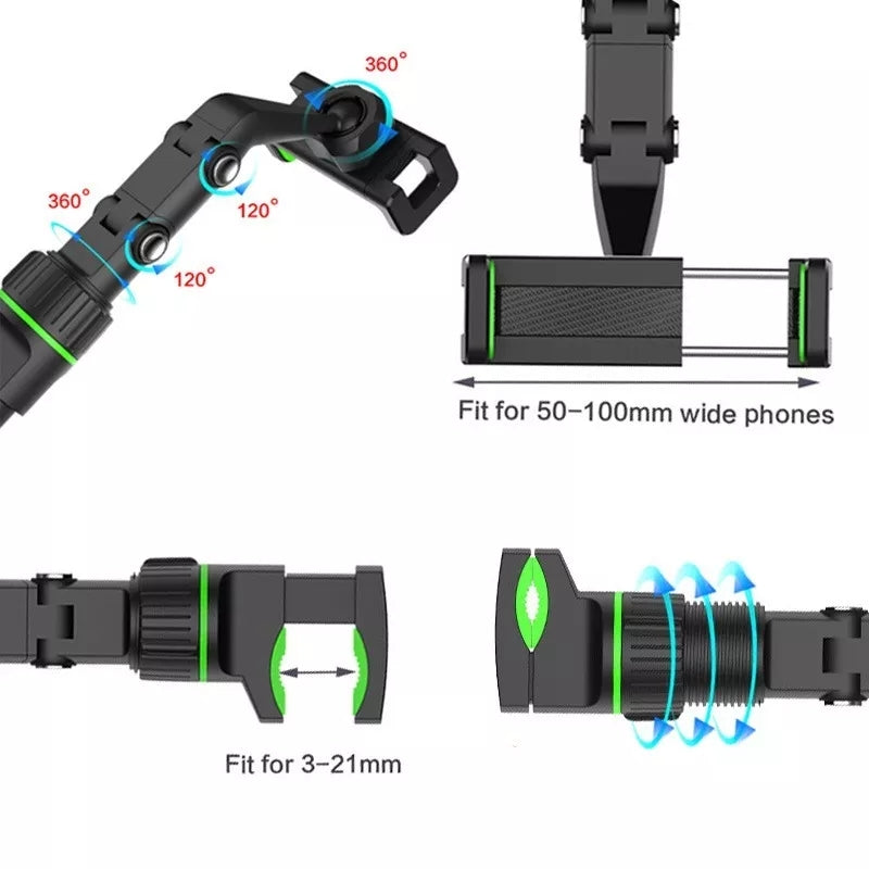 Multi-Function Adjustable 360° Universal Car Rearview Mirror Phone Holder Mount S4266722 Multi-Function Adjustable 360° Universal Car Rearview Mirror Phone Holder Mount S4266722