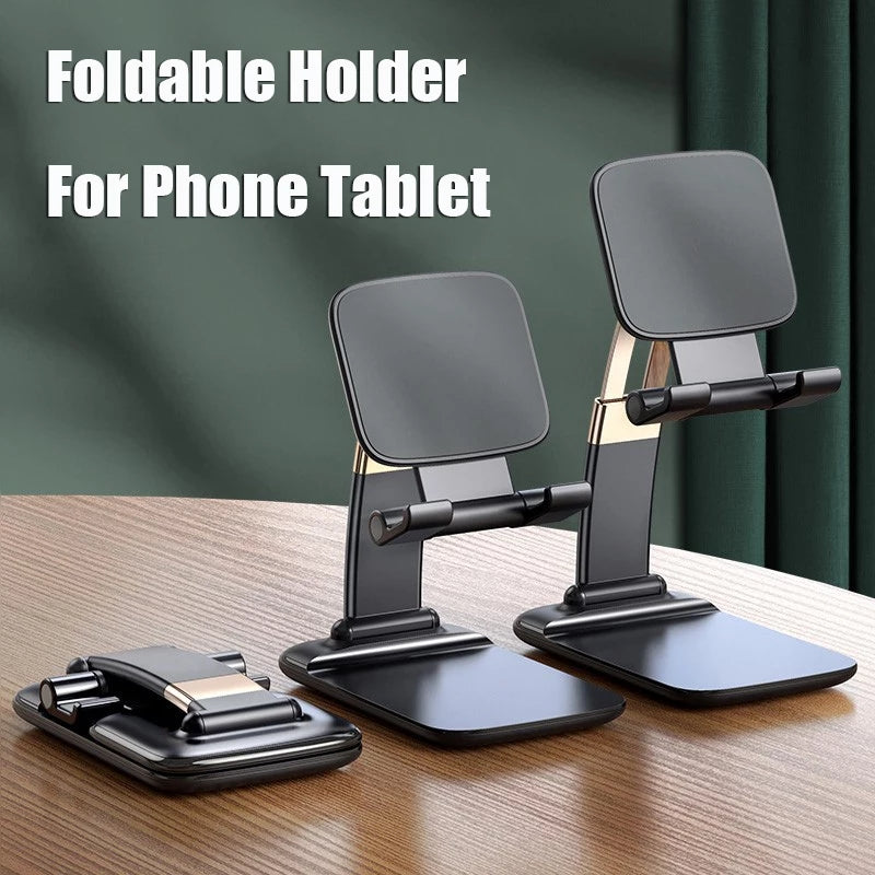 Desktop Phone Tablet Holder - Foldable - Tuzzut.com Qatar Online Shopping