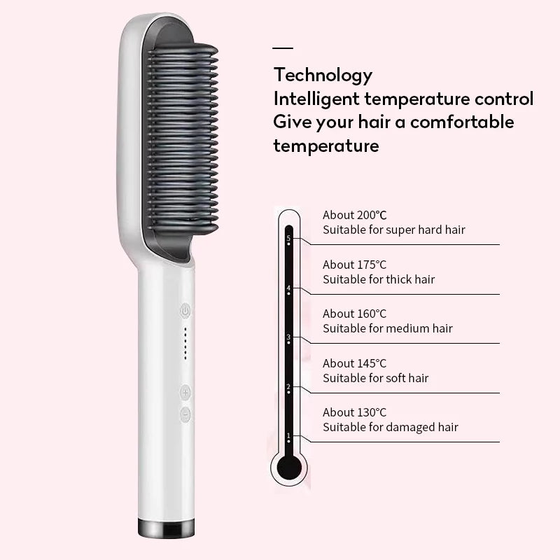 Multifunction Hair Comb Straightener HQT-909 - Tuzzut.com Qatar Online Shopping