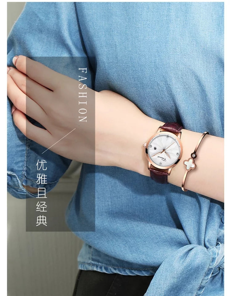 Chenxi Fashion Designer Ladies Luxury Leather Strap Watches CX-303L - Tuzzut.com Qatar Online Shopping