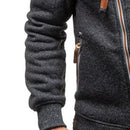 Men Winter Zipper Hooded Sweatshirt Pullover Casual Hoodie Slim Fit Jacket Tops - Tuzzut.com Qatar Online Shopping