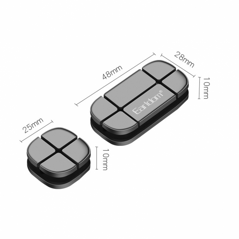 Earldom EH31 Cross Peas Cable Clip For Organizing Your Cables In Office Or Home, Black - Tuzzut.com Qatar Online Shopping