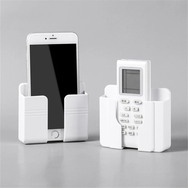 Mobile Phone and Remote Control Wall Holder Multipurpose Wall Mount 3M Adhesive - Tuzzut.com Qatar Online Shopping