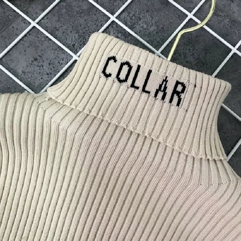 Women's Fashion High Collar Knitting Sweater Women's Fashion High Collar Knitting Sweater