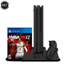 TP4-882 Multifunctional Cooling Stand 3 Built-in Cooling Fans Dual Controllers Charging Station Compatible for PS4 Series - Tuzzut.com Qatar Online Shopping