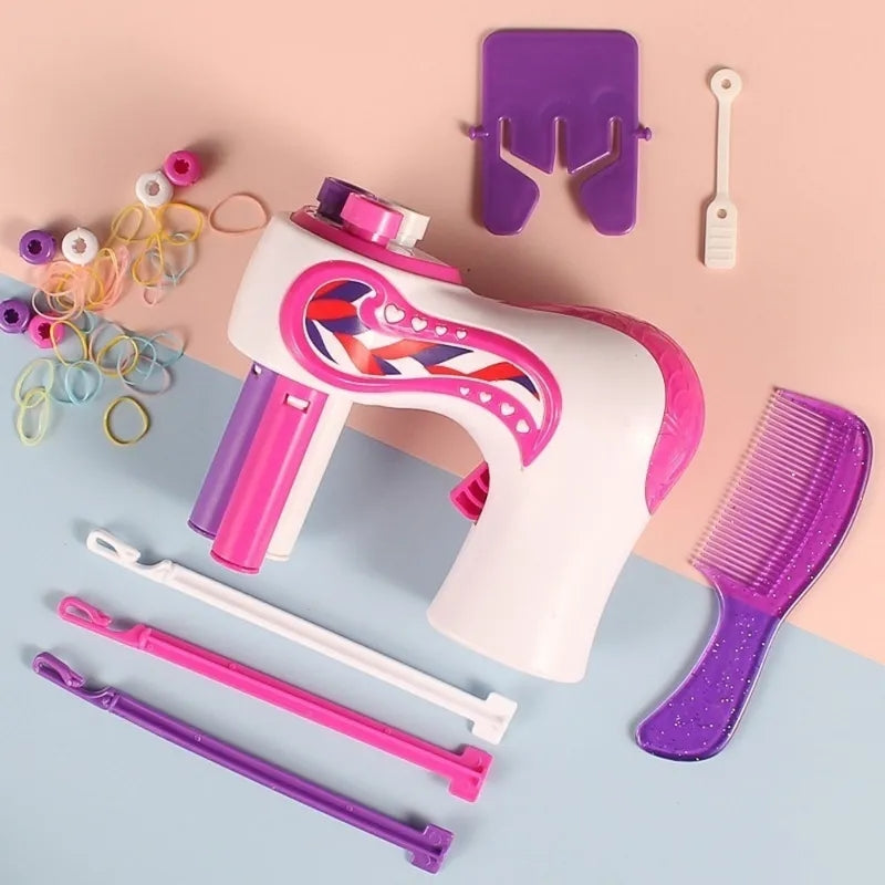 Automatic Hair Braider Electric DIY Hair Weave Machine Twist Knitting Roll Twisted Braiding Hair Styling Tools Girl Gift Automatic Hair Braider Electric DIY Hair Weave Machine Twist Knitting Roll Twisted Braiding Hair Styling Tools Girl Gift