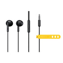 Realme Buds Classic 3.5mm Wired Earphone with HD Microphone - Black - Tuzzut.com Qatar Online Shopping