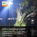 360° Multifunction Outdoor 1250W LED Super Bright Tent Light Rod Remote Control Camping Lantern - Tuzzut.com Qatar Online Shopping