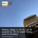 360° Multifunction Outdoor 1250W LED Super Bright Tent Light Rod Remote Control Camping Lantern - Tuzzut.com Qatar Online Shopping