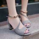 Women's High Heel Sandals Peep Toe Shoes - A21 - Tuzzut.com Qatar Online Shopping