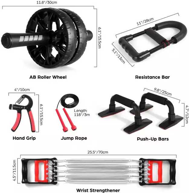 Perfect 6 in 1 Workout Fitness Set - Tuzzut.com Qatar Online Shopping