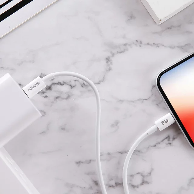 Foneng X31 PD 20W Quick Charge USB-C to Lightning Cable - 1m Foneng X31 PD 20W Quick Charge USB-C to Lightning Cable - 1m