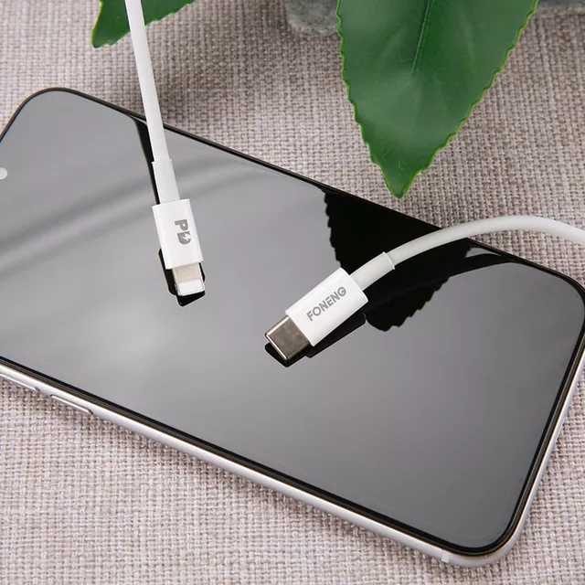 Foneng X31 PD 20W Quick Charge USB-C to Lightning Cable - 1m Foneng X31 PD 20W Quick Charge USB-C to Lightning Cable - 1m