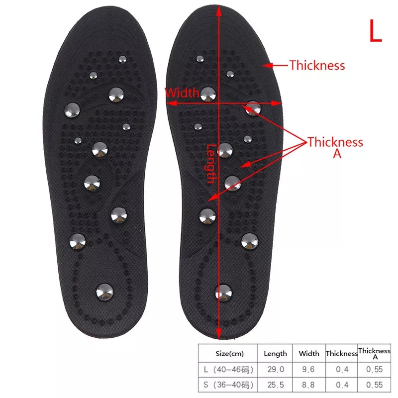 Magnetic Insoles Foot Shoe Inserts with Magnetic Therapy - Tuzzut.com Qatar Online Shopping