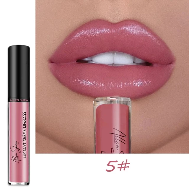 Women Creamy Liquid Lipstick Waterproof Long Lasting Moist Lip Gloss Vivid Colorful Lip gloss - Tuzzut.com Qatar Online Shopping