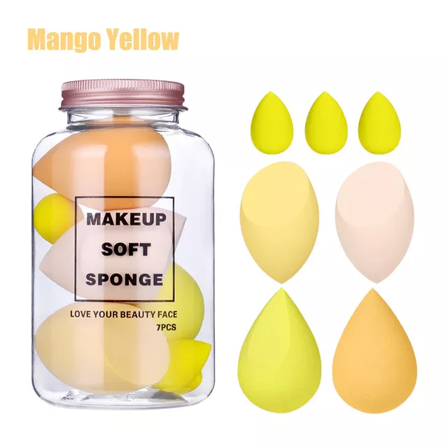 7Pcs/Set Makeup Sponge Set Face Cosmetic Powder Puff For Cream Concealer Make Up Blender Tools - Tuzzut.com Qatar Online Shopping