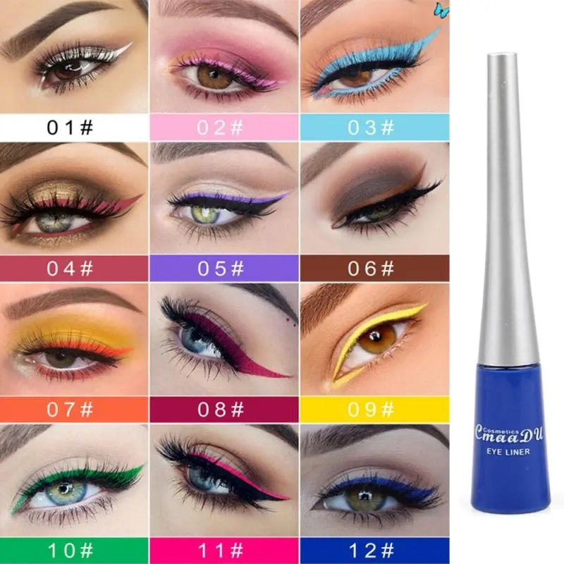 Cmaadu Matte Liquid Eyeliner,Long Lasting Waterproof Makeup Eye Liner Liquid - Tuzzut.com Qatar Online Shopping