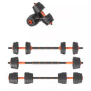 Home Gym 40KG Dumbbell/Barbell Set, Adjustable Dumbbells Weight Set Fitness Biceps Exercise Barbell/Dumbbells - Tuzzut.com Qatar Online Shopping