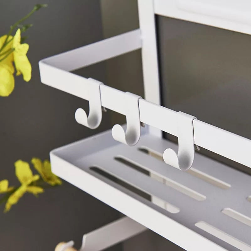 Magnetic Fridge Side Rack Organizer Magnetic Fridge Side Rack Organizer