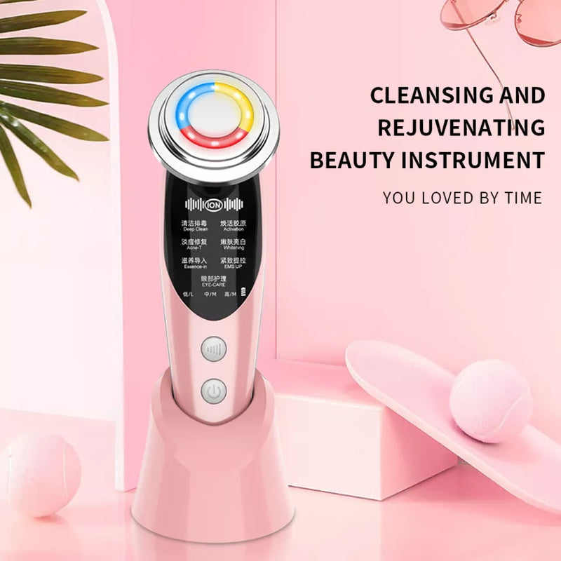 7 in 1 Face Skin Anti-Aging Rejuvenation Device-M8807 - Tuzzut.com Qatar Online Shopping