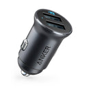 Anker PowerDrive 2 Alloy Metal Mini Car Charger A2727H12 - Tuzzut.com Qatar Online Shopping