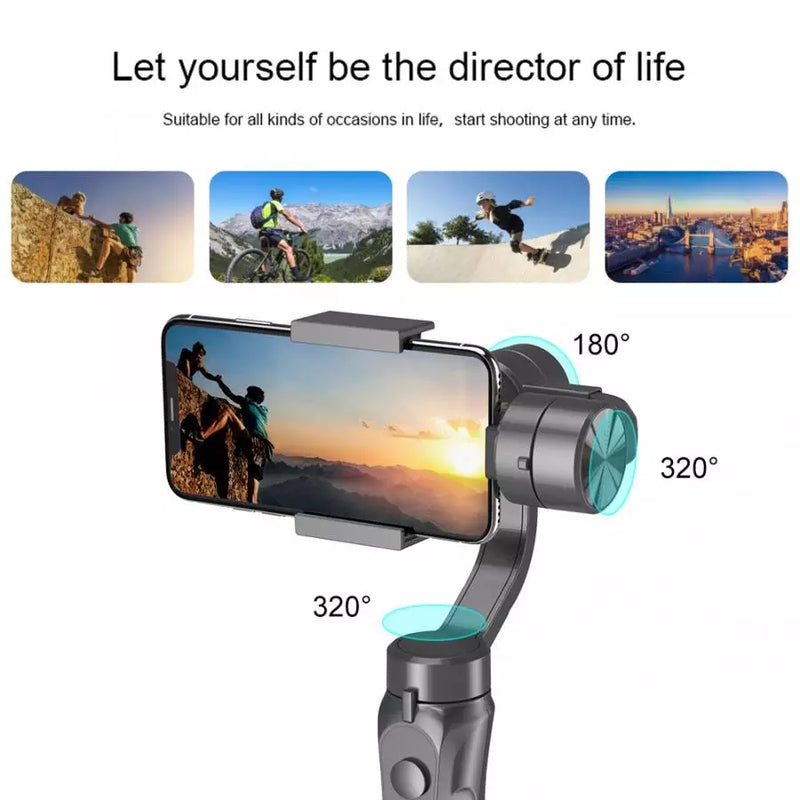 Gimpro H4 Gimbal 3 Axis Stabilizer for Smartphone - Tuzzut.com Qatar Online Shopping