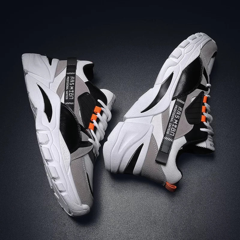 Men's Vulcanize Shoes Mesh Breathable Sports Sneakers- B608 - Tuzzut.com Qatar Online Shopping