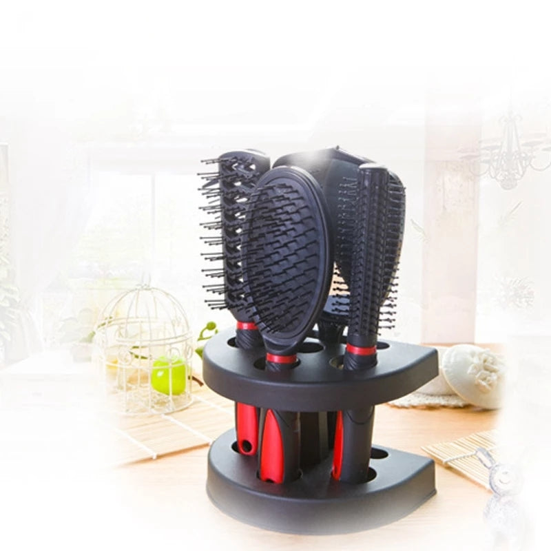 5 Pcs Salon Hair Comb Brush Mirror Set 5 Pcs Salon Hair Comb Brush Mirror Set