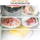 Disposable Plastic Wrap Elastic Food Lid Cap - 50 Pcs Pack - Tuzzut.com Qatar Online Shopping