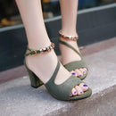 Women's High Heel Sandals Peep Toe Shoes - A21 - Tuzzut.com Qatar Online Shopping