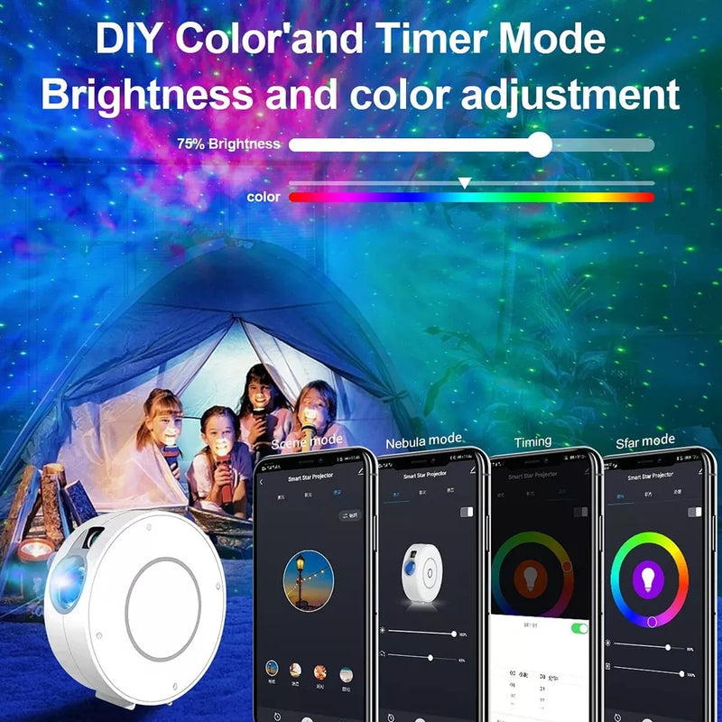 Smart Galaxy Star Projector Night Light with App and Voice Control - TUZZUT Qatar Online Store