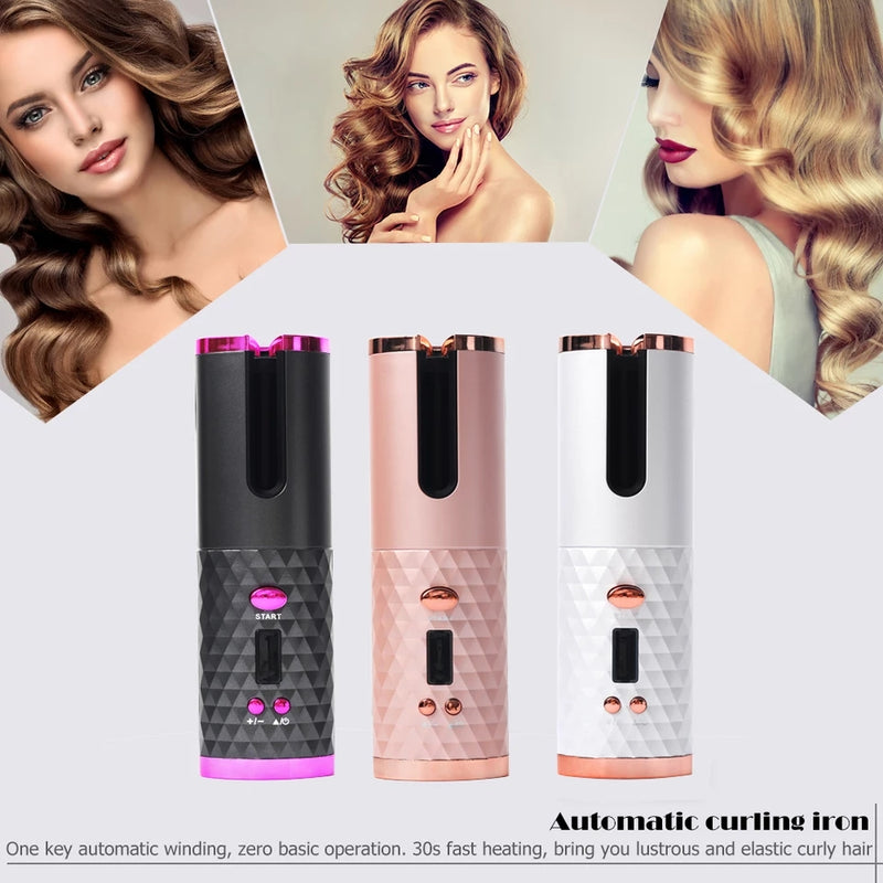Automatic Cordless Hair Curler - Tuzzut.com Qatar Online Shopping