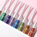 Cmaadu 1PC Liquid Shiny Eye Liners Pigment Silver Green Gold Glitter Professional Waterproof Eyeliners Beauty Cosmetics Women Makeup - Tuzzut.com Qatar Online Shopping