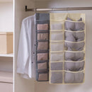 Double Sided Underwear Storage Bag Folding Hanging Bra Clother Organizer Hanger Clothes Organizer for Wardrobe Closet Organizer - Tuzzut.com Qatar Online Shopping