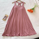 Women's Nighty Sling Loose Fit Soft Padded Sleepwear - A1022 - Tuzzut.com Qatar Online Shopping